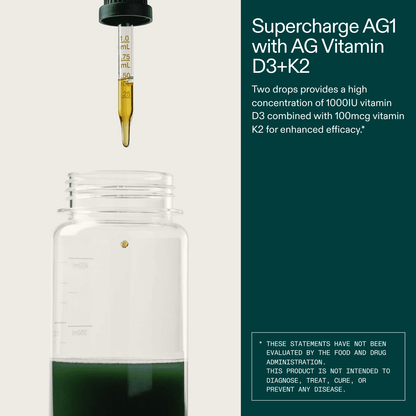 AG1： Vitamin D3+K2